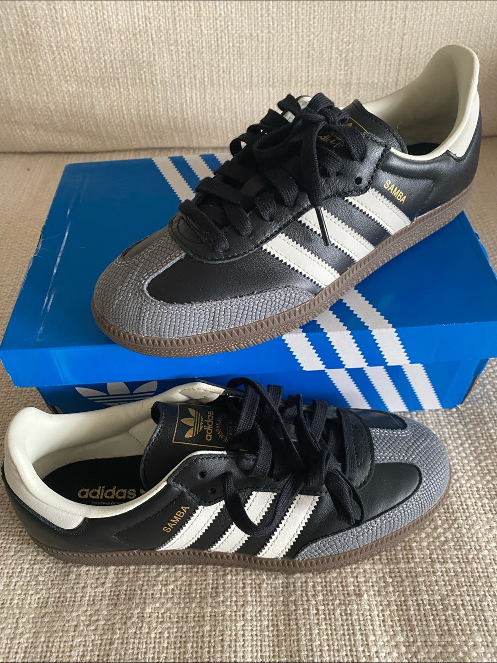 Adidas Samba Sneakers - Black/White/Grey